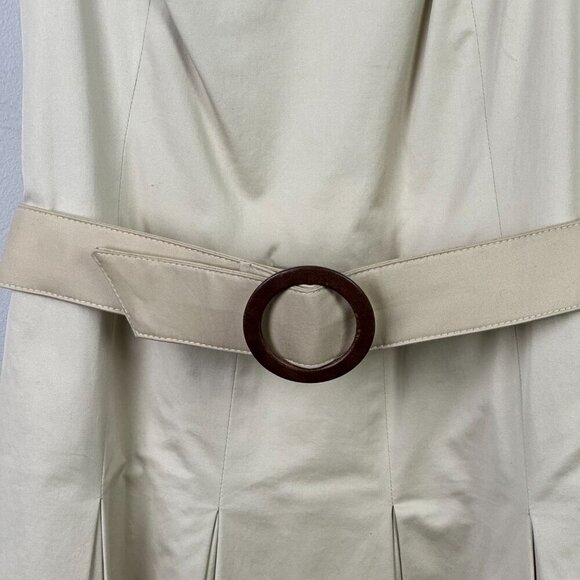 Pink Tartan Belted Sleeveless Pleated Midi Dress - Picture 6 of 12